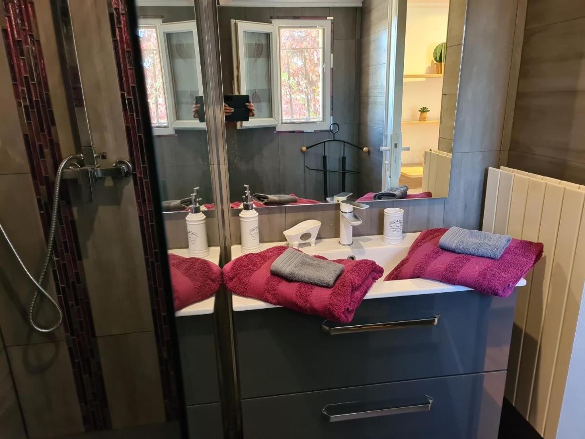 Appartements Dans Villa Privee Avec Piscine, Jardin, Parking Clos, Wifi, Climatisation Мейрей Екстер'єр фото
